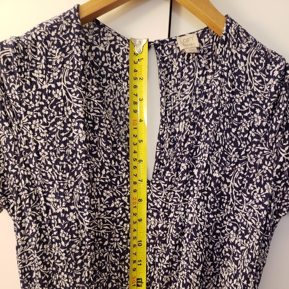 Navy and White Floral Jumpsuit - Picture 7 of 12